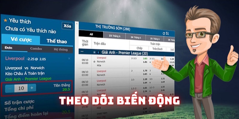 Chơi kèo chấp 2.5 cần theo dõi biến động